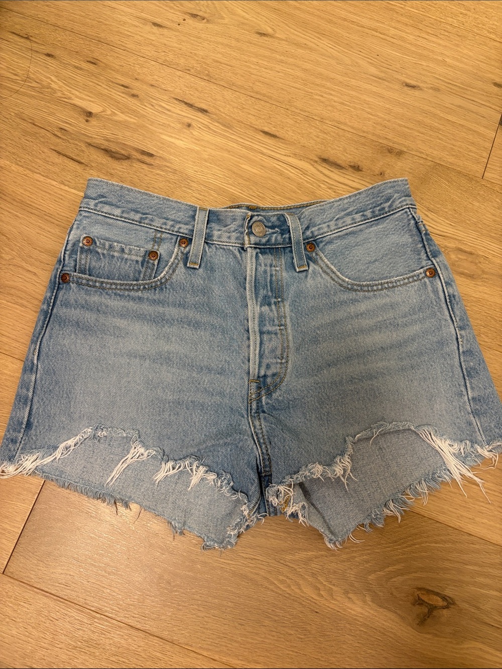 Levi’s Light Blue Denim Cutoff Shorts - Women